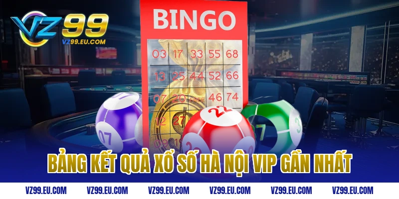 Bảng kết quả xổ số Hà Nội VIP gần nhất