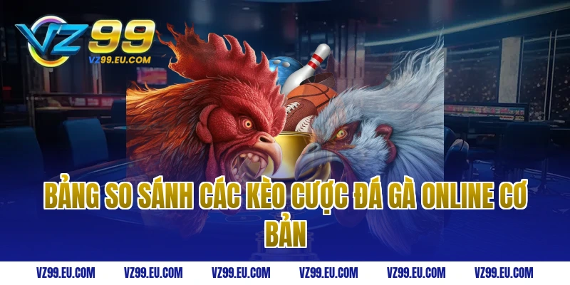Bảng So Sánh Các Kèo Cược Đá Gà Online Cơ Bản