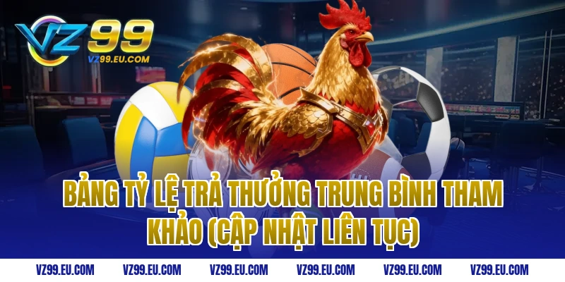 Bảng tỷ lệ trả thưởng trung bình tham khảo (Cập nhật liên tục)