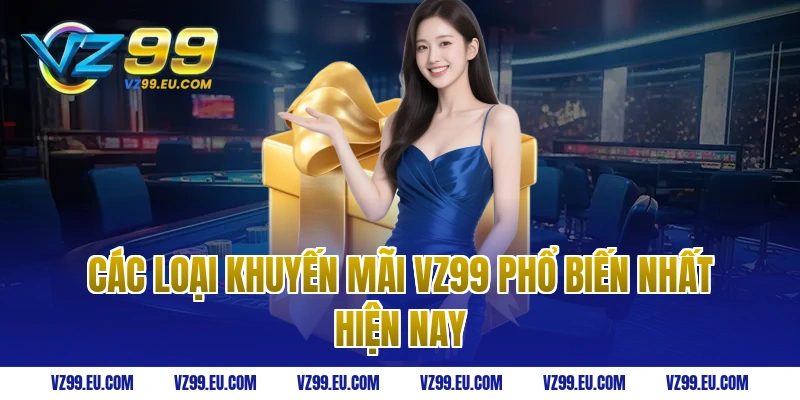 Các loại khuyến mãi VZ99 phổ biến nhất hiện nay
